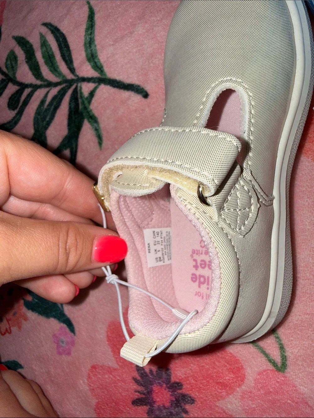 Stride Rite Rena Mary Jane toddler 6 shoe NWT champagne